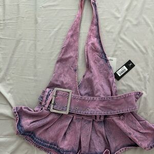 NWT Jaded London Purple Denim Dress